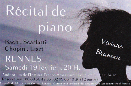 Récital de piano à Rennes