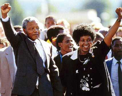 Nelson et Winnie Mandela