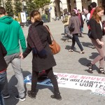 Mouvement de la Paix dans le centre-ville de Rennes