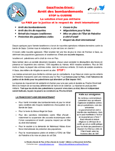 Tract Proche-Orient pour rassemblement à Rennes le 23/7/2014
