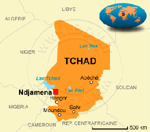 carte Tchad