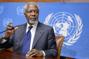 Kofi Annan à Geneva